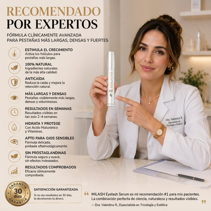 Serum Milash: Pestañas Largas, Fuertes y Densas en 25 Días