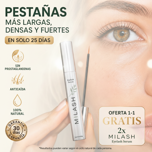 Serum Milash: Pestañas Largas, Fuertes y Densas en 25 Días